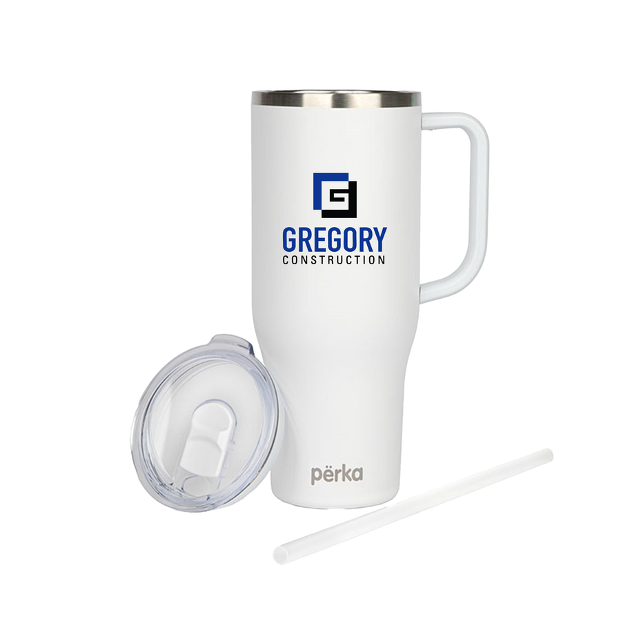 Gregory Construction - Perka Kempton 40 oz. Double Wall, Stainless Steel Travel Mug